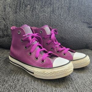 Converse CT All-Stars Glitter Icon Purple Shoes Girls
